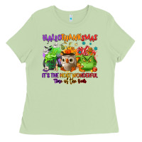 Matcha Hallothanksmas Ladies Tee - NancyCooperArtShop