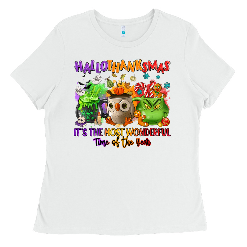 Hallothanksmas Ladies Tee by NancyCooperArtShop | Teevron