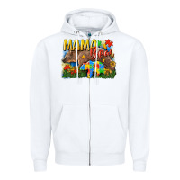 White Mama bear Autism Zipper Hoodie - CowGirlArtShop