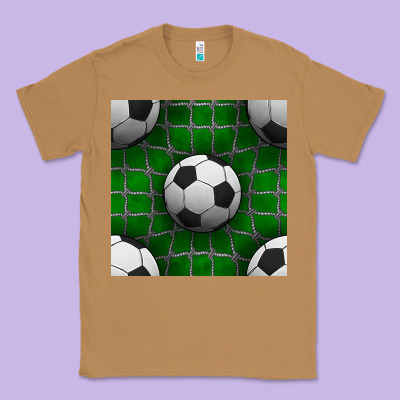 Soccer Ball With Goal Nets Seamless Pattern Classic Tee Designed By Bundleandbundleshop