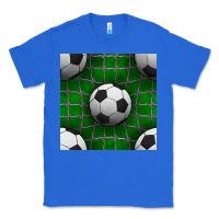 True Royal soccer ball with goal nets seamless pattern Classic Tee - BundleAndBundleShop