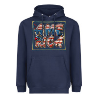Navy America Heavyweight Hoodie - FaDigitalArtStudio