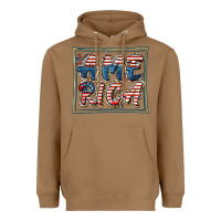 Toasted Coconut America Heavyweight Hoodie - FaDigitalArtStudio