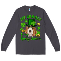 Smoke st.patricks day my beagle is my lucky charm Long Sleeve Tee - RanaPortraitStore