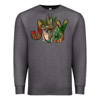 Charcoal Heather joy christmas with cross bbs Premium Sweatshirt - BundleAndBundleShop