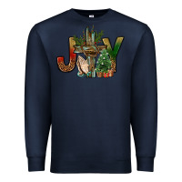 Navy joy christmas with cross bbs Premium Sweatshirt - BundleAndBundleShop