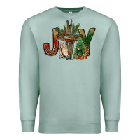 Seafoam joy christmas with cross bbs Premium Sweatshirt - BundleAndBundleShop