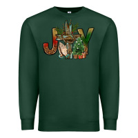Sports Green joy christmas with cross bbs Premium Sweatshirt - BundleAndBundleShop