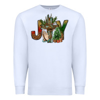 White joy christmas with cross bbs Premium Sweatshirt - BundleAndBundleShop