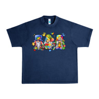 Navy autism gnomes Urban Heavy Tee - LillyAllenDesigns