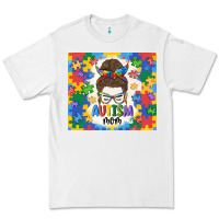 White autism mom Premium Tee - MaliasSmallBusiness