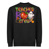 Black Teacher Boo Crew Heavyweight Sweatshirt - texasbilliewilder