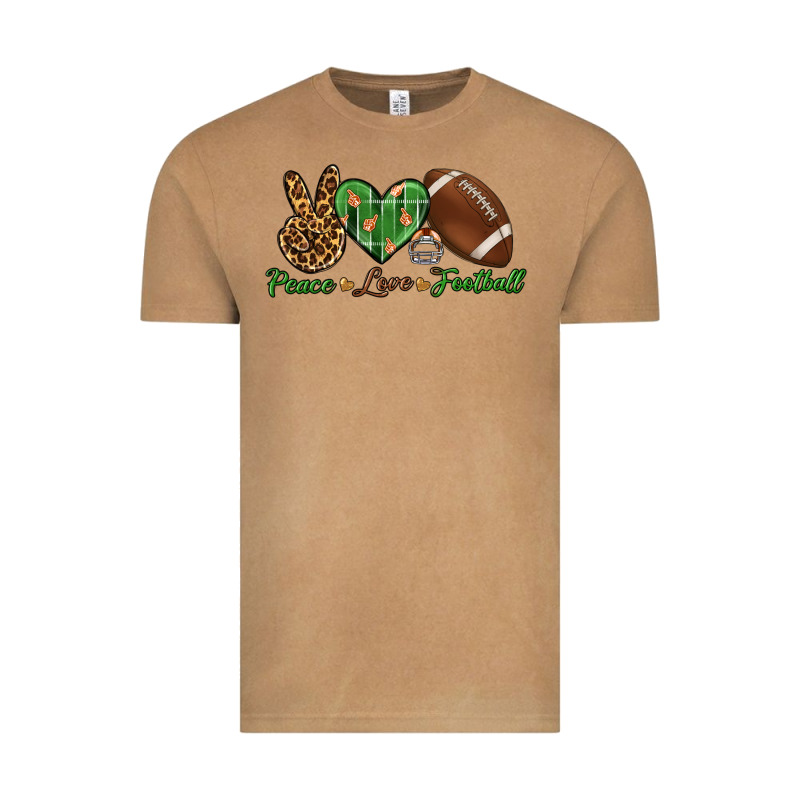Peace Love Football Vintage Tee by BundleAndBundleShop | Teevron