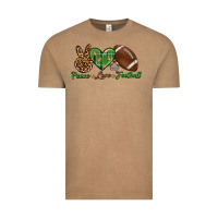Vintage Coffee peace love football Vintage Tee - BundleAndBundleShop