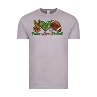Vintage Zinc peace love football Vintage Tee - BundleAndBundleShop