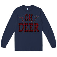 Navy Oh Deer tshirt Long Sleeve Tee - Bettercallsaul