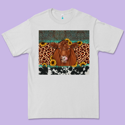 Red Angus Leopard Premium Tee Designed By Jahusdesignshop