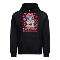 Black i want hippopotamus for valentines day Urban Hoodie - CowhideDigitalArt