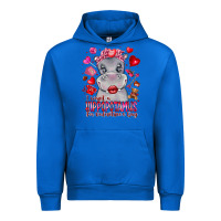 Cobalt i want hippopotamus for valentines day Urban Hoodie - CowhideDigitalArt