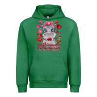 Emerald i want hippopotamus for valentines day Urban Hoodie - CowhideDigitalArt
