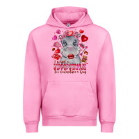 Fuchsia Pink i want hippopotamus for valentines day Urban Hoodie - CowhideDigitalArt