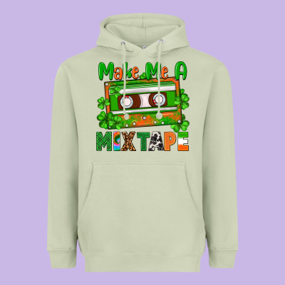 St. Patrick's Day Make Me A Mixtape Heavyweight Hoodie Designed By Fadigitalartstudio