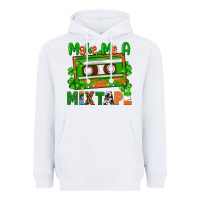 White St. Patrick's Day make me a mixtape Heavyweight Hoodie - FaDigitalArtStudio