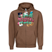 Chestnut Small Business Mama Zipper Hoodie - CowGirlArtShop