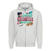 Dove Grey Small Business Mama Zipper Hoodie - CowGirlArtShop