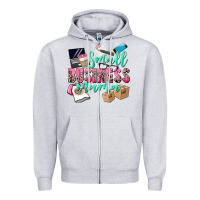Heather Grey Small Business Mama Zipper Hoodie - CowGirlArtShop