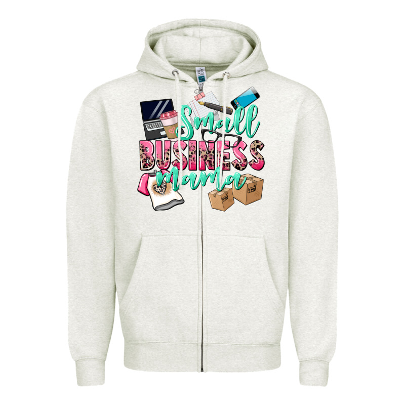 Small Business Mama Zipper Hoodie by CowGirlArtShop | Teevron
