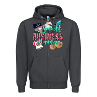 Smoke Small Business Mama Zipper Hoodie - CowGirlArtShop