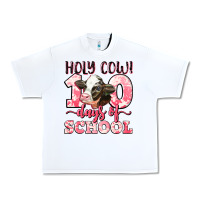 White holy cow 100 days of school Urban Heavy Tee - LillyAllenDesigns