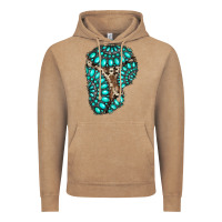 Vintage Coffee gemstone cowhide patches Vintage Hoodie - RanaPortraitStore