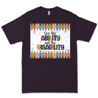 Plum see the ability not the disability Premium Tee - MaliasSmallBusiness