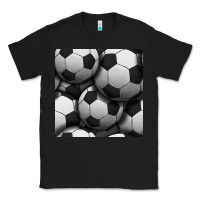 Black soccer seamless pattern Classic Tee - BundleAndBundleShop