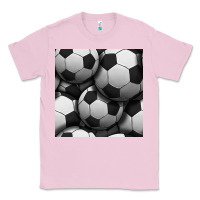 Bubblegum Pink soccer seamless pattern Classic Tee - BundleAndBundleShop
