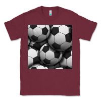 Burgundy soccer seamless pattern Classic Tee - BundleAndBundleShop