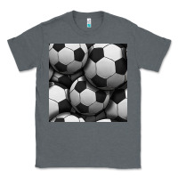 Charcoal Heather soccer seamless pattern Classic Tee - BundleAndBundleShop