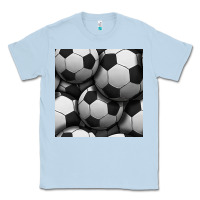 Dusty Blue soccer seamless pattern Classic Tee - BundleAndBundleShop