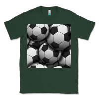 Sports Green soccer seamless pattern Classic Tee - BundleAndBundleShop
