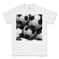 White soccer seamless pattern Classic Tee - BundleAndBundleShop