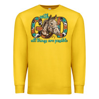 Lemon with god all things are possible with horse bbs Premium Sweatshirt - BundleAndBundleShop