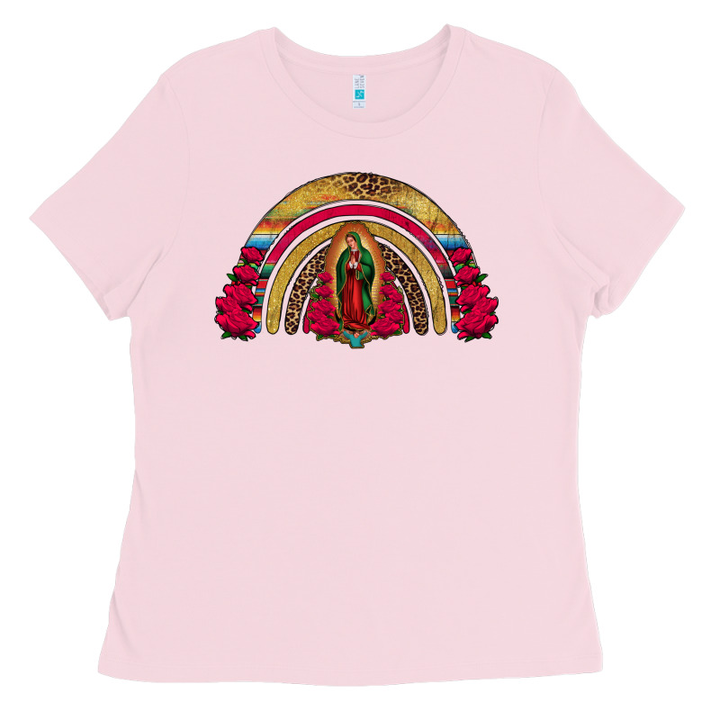 Lady Of Guadalupe Rainbow Ladies Tee by Jasminsmagicworld | Teevron