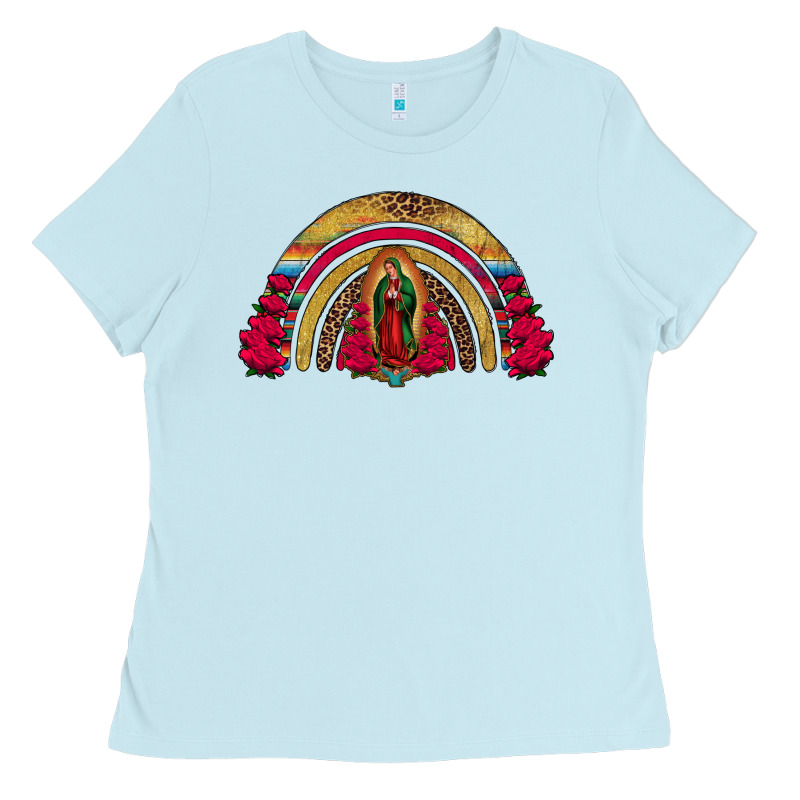 Lady Of Guadalupe Rainbow Ladies Tee by Jasminsmagicworld | Teevron