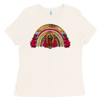 Bone lady of guadalupe rainbow Ladies Tee - Jasminsmagicworld