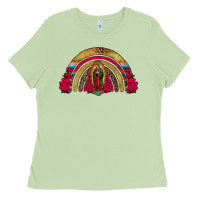 Matcha lady of guadalupe rainbow Ladies Tee - Jasminsmagicworld