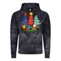Cloud Black Christmas With Ice Hockey Trees Vintage Hoodie - BundleAndBundleShop