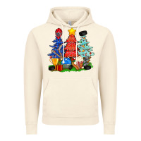 Vintage Artic Christmas With Ice Hockey Trees Vintage Hoodie - BundleAndBundleShop