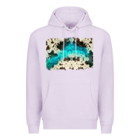 Lilac turquoise, cowhide backgraund Premium Hoodie - JahusDesignShop
